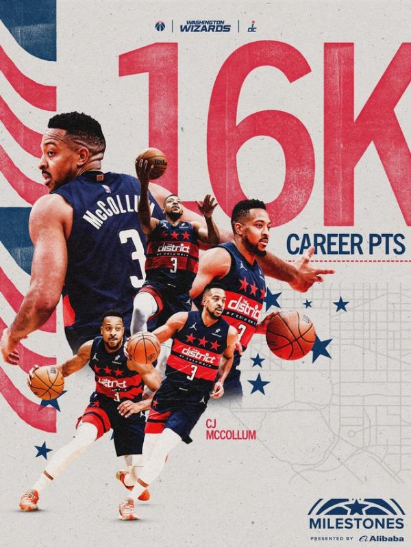 中国股票配资网站 16000分里程碑达成！CJ-麦科勒姆斩获18+4